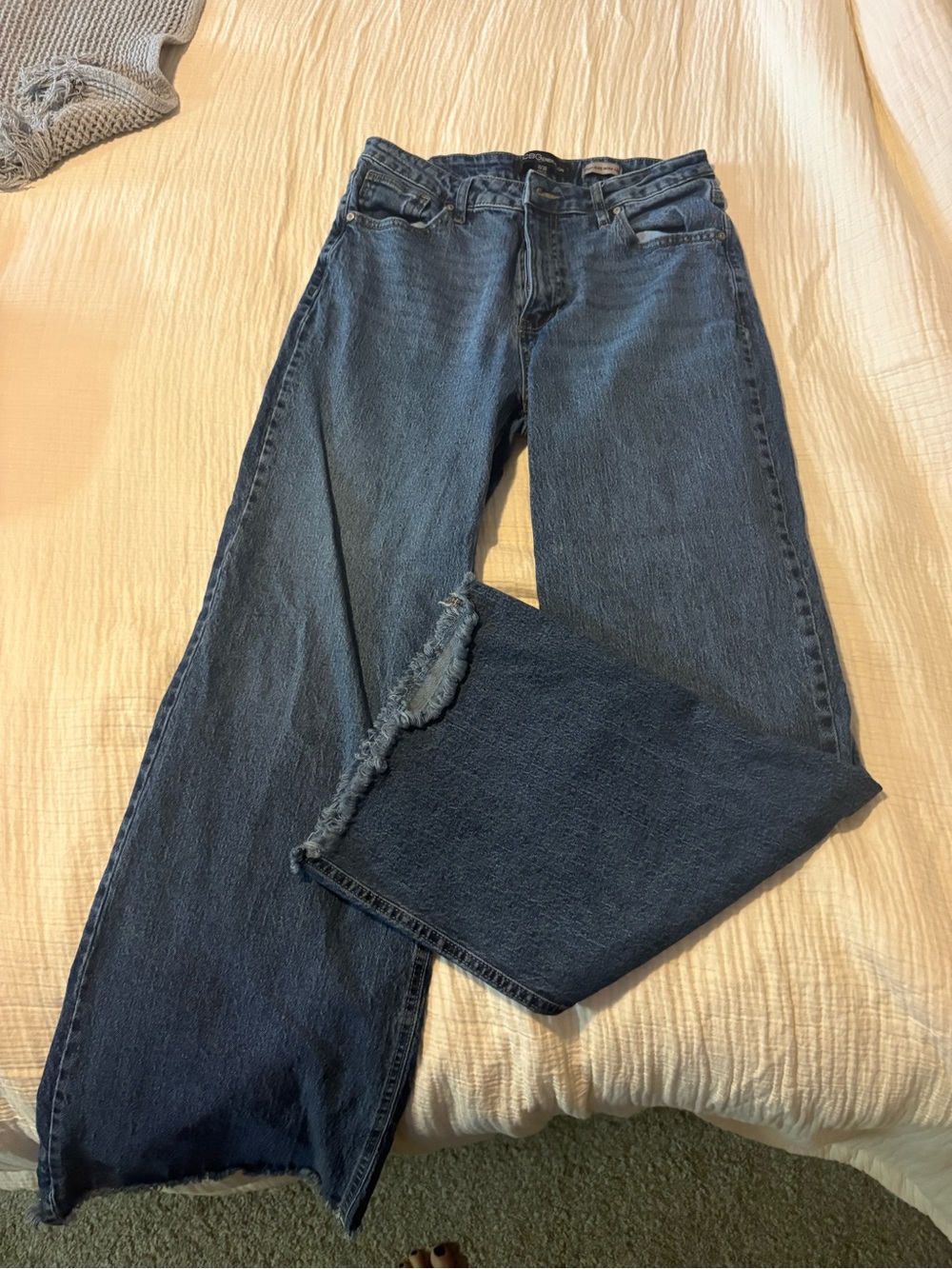 BCBGeneration Dark Blue Wide-Leg Jeans